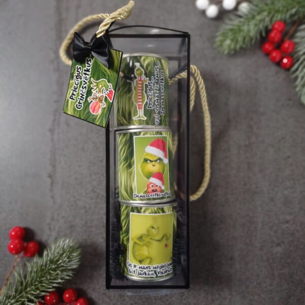 Grinch Ziemassvētku bundžiņas