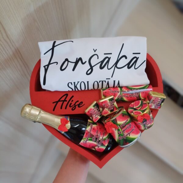 Komplekts "Foršākai skolotājai"ar arbūzu tematiku